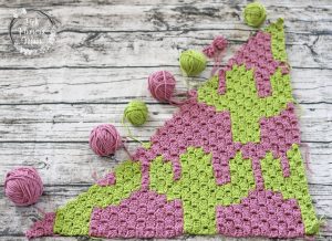 Crocheted C2C Cacti Blanket Part 1
