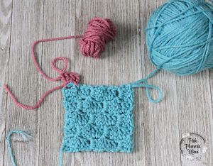 Crochet C2C Join Step 1