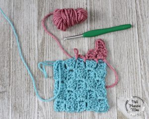 Crochet C2C Join Step 3